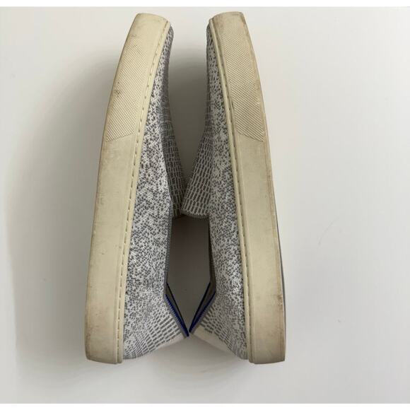 Rothy's The Original Slip On Sneakers Gray 'Opal Python' Casual Sz 9.5 - Picture 6 of 8